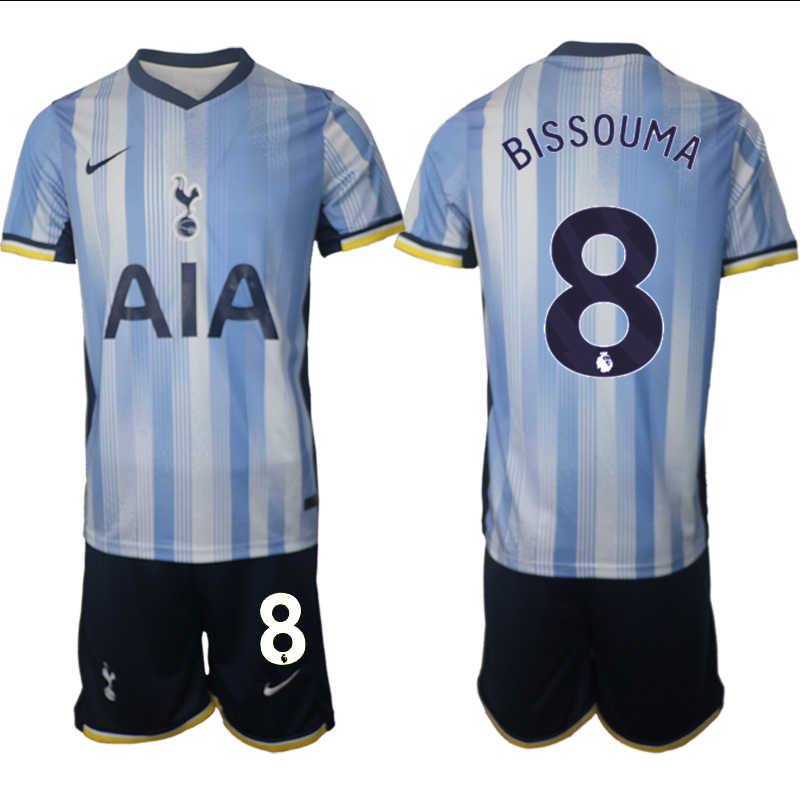 Men 2024-2025 Club Tottenham away Blue 8 Soccer Jersey
